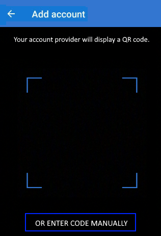 enter code manually